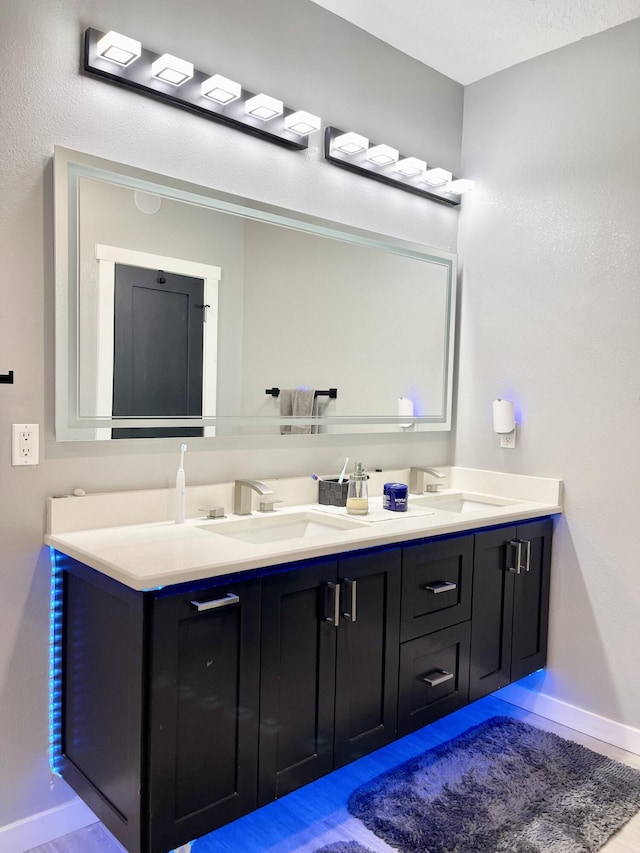 bathroom with vanity