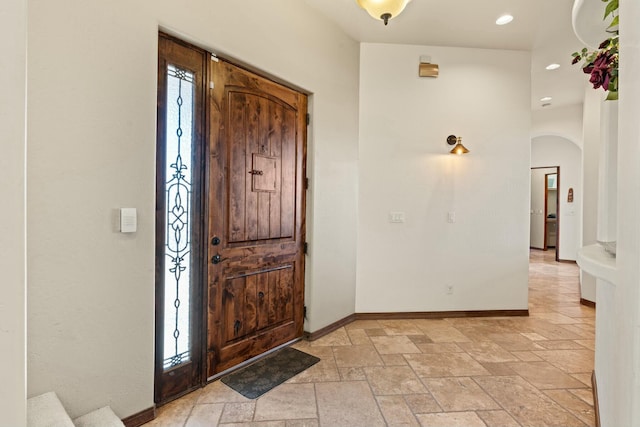 entryway featuring a wealth of natural light