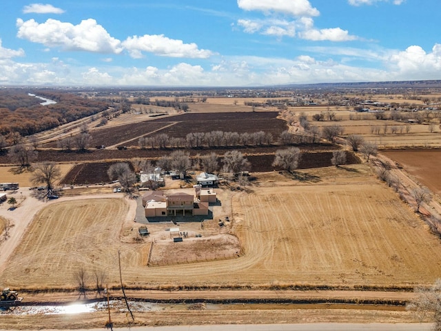 bird's eye view featuring a rural view