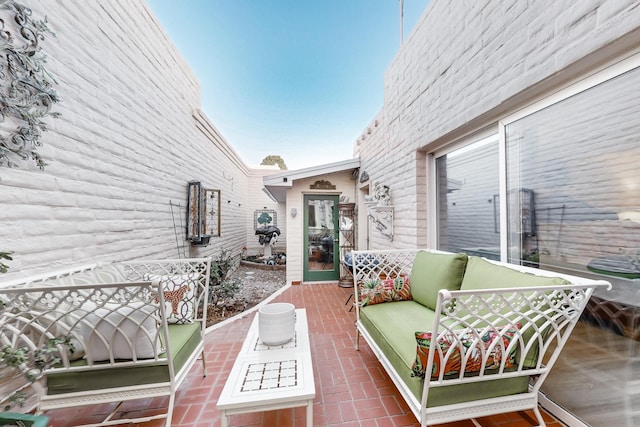 view of patio / terrace featuring an outdoor hangout area