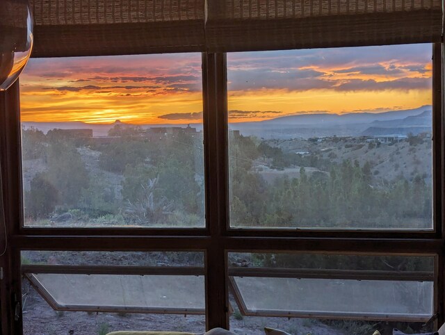 interior details with a mountain view