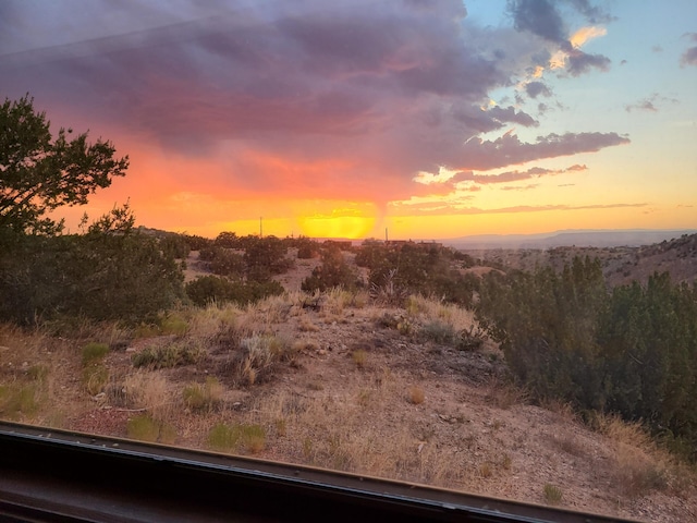 view of nature at dusk