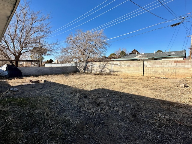 view of yard