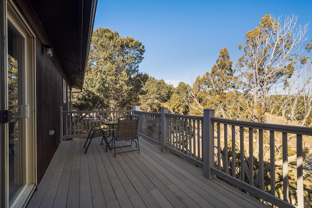 view of wooden terrace