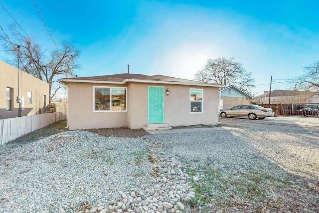 view of front of home