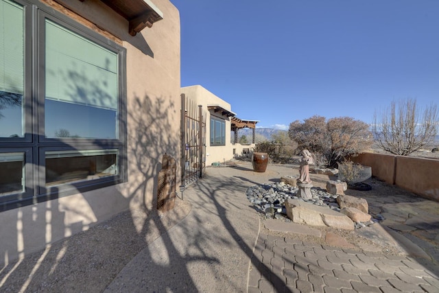 view of patio with french doors