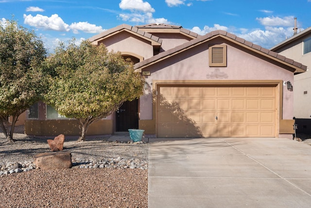 view of front of house featuring a garage