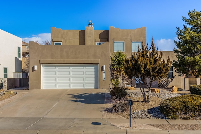 view of pueblo revival-style home