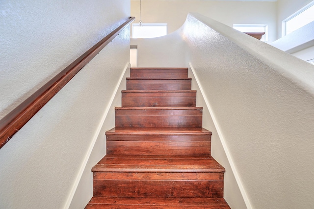 view of stairway