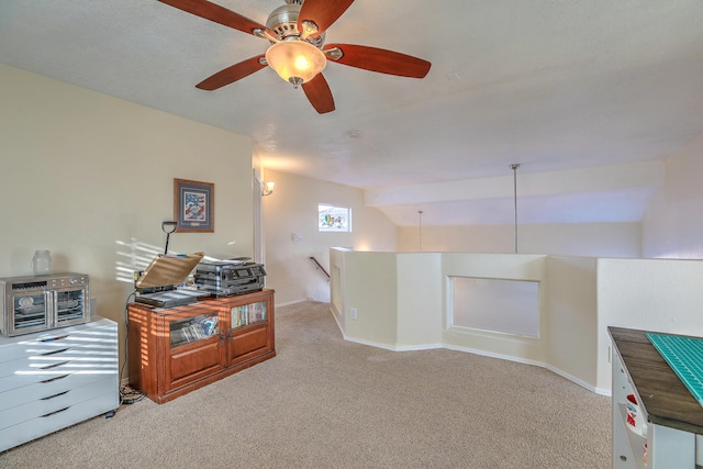 interior space with light colored carpet