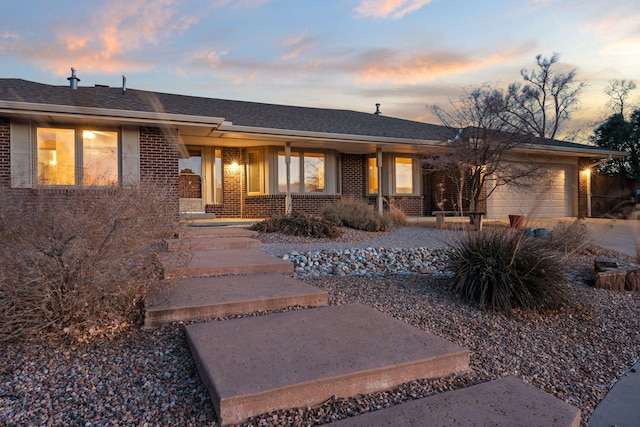 view of front of house featuring a garage