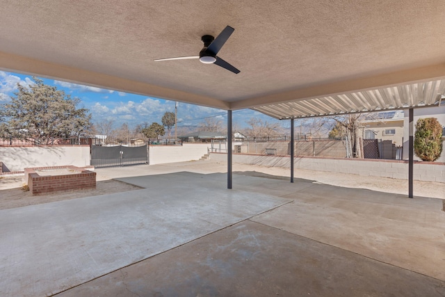 view of patio / terrace with ceiling fan