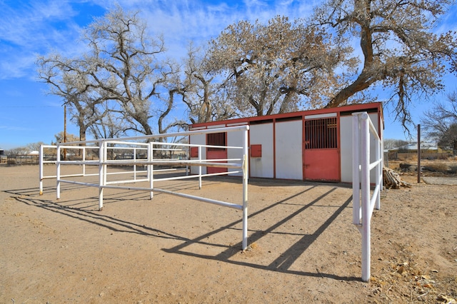 view of stable