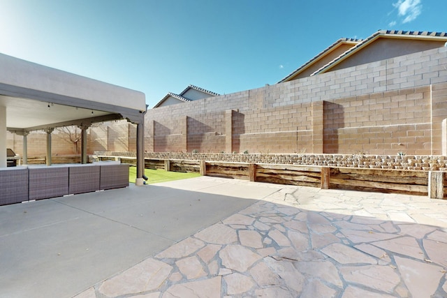 view of patio / terrace featuring an outdoor hangout area