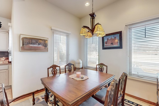 view of dining space