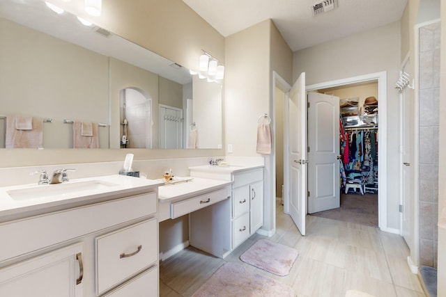 bathroom featuring vanity