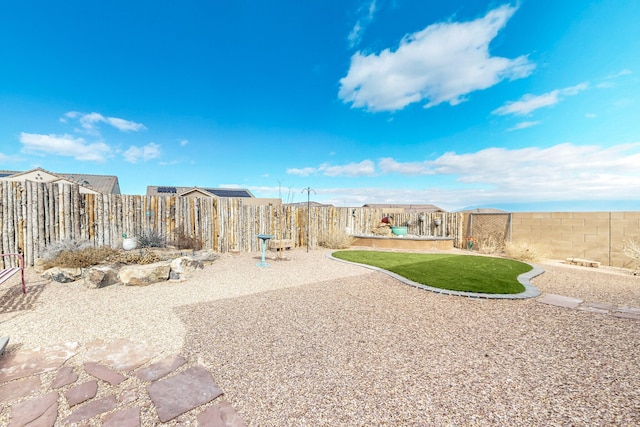 view of yard with a patio