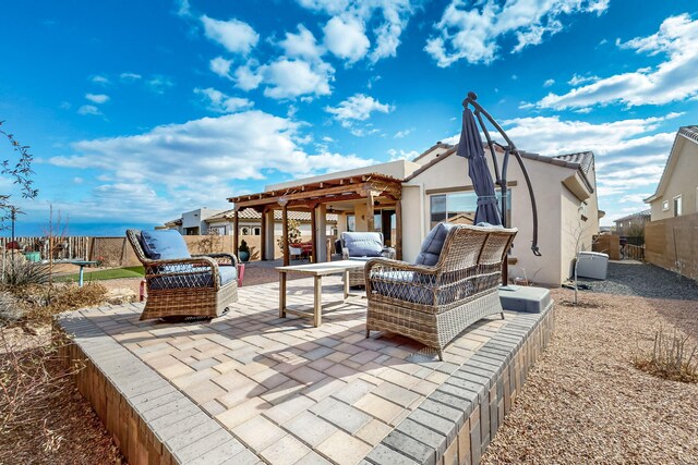 view of patio / terrace with outdoor lounge area