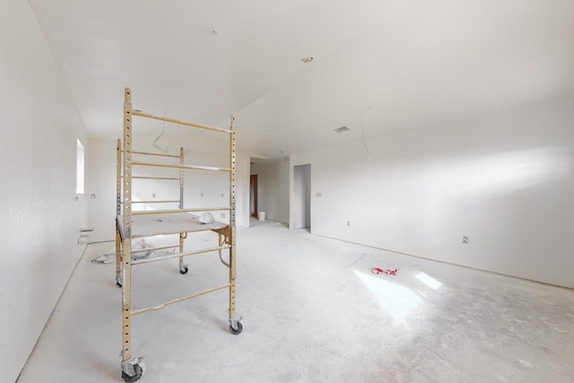 view of spare room