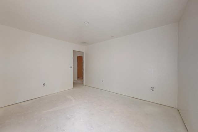 empty room featuring concrete floors