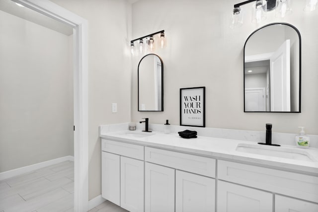 bathroom with vanity