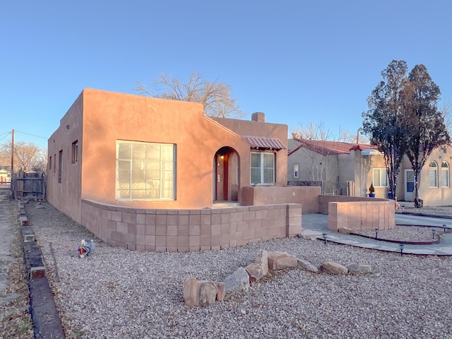 view of pueblo-style home