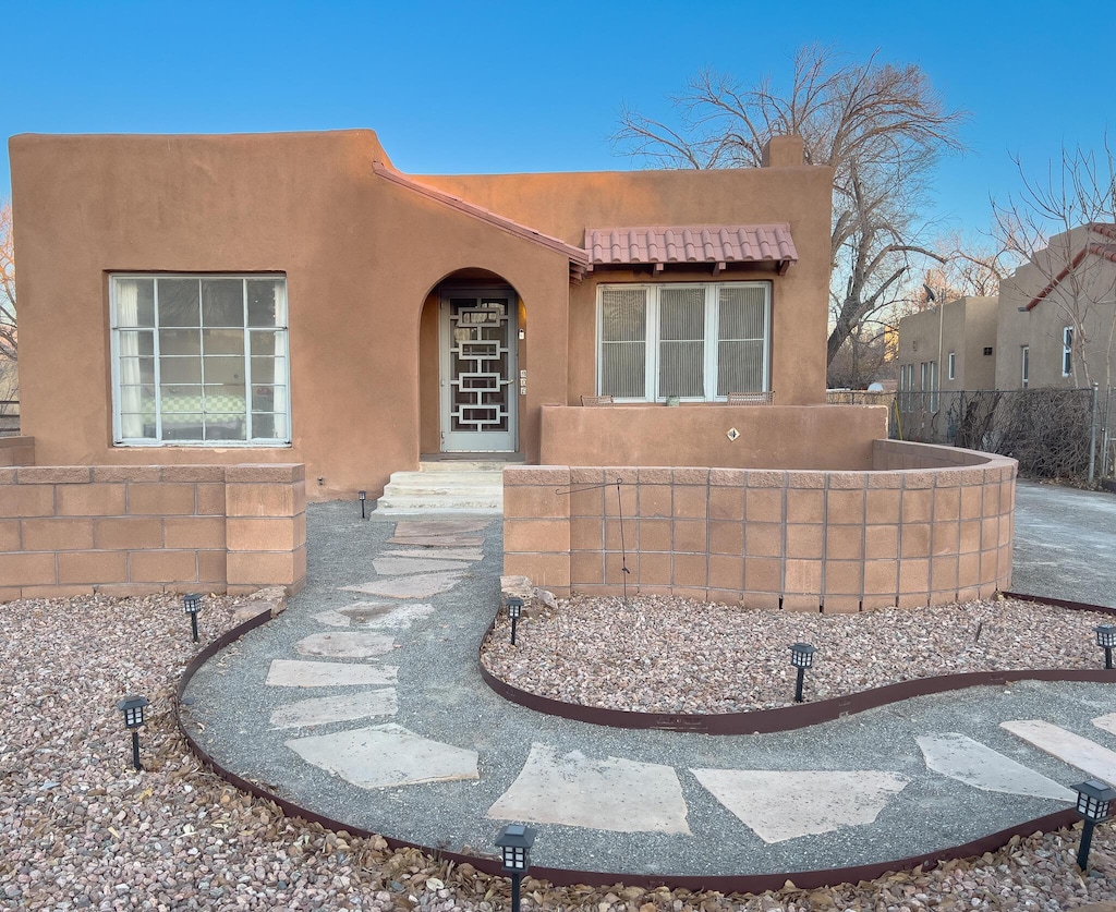 view of pueblo-style house