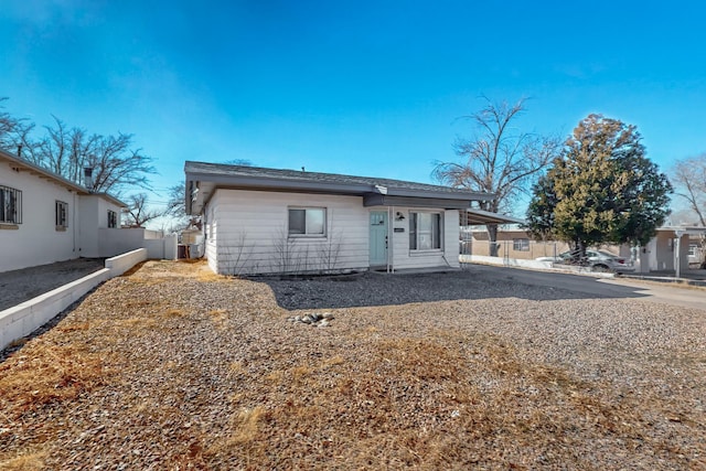 view of rear view of property