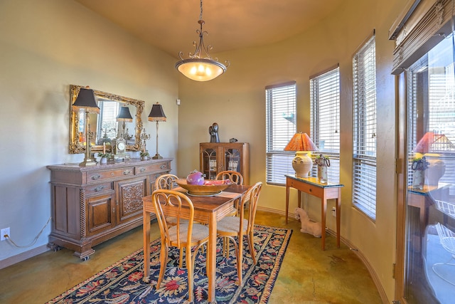 view of dining space