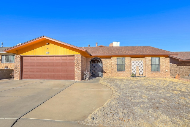 ranch-style house with a garage