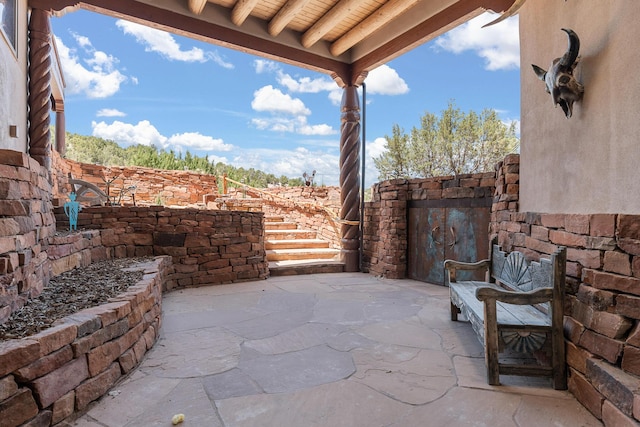 22 Del Charro Rd, Lamy, NM 87540 - view of patio / terrace