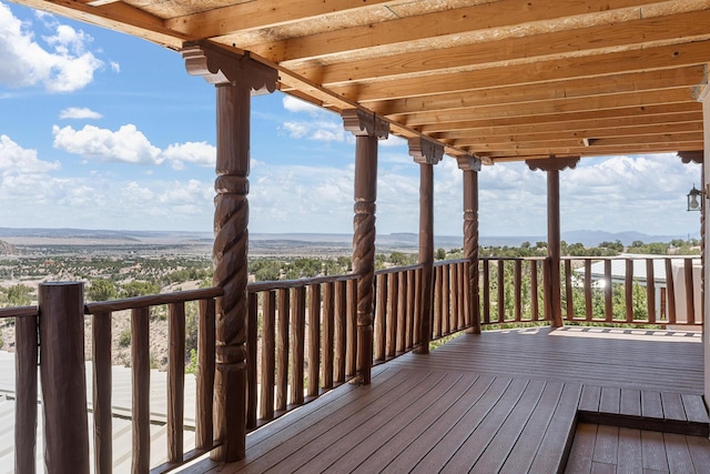 22 Del Charro Rd, Lamy, NM 87540 - view of deck
