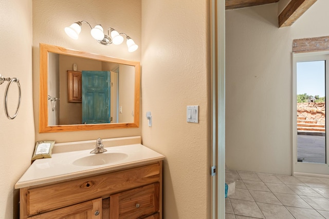 22 Del Charro Rd, Lamy, NM 87540 - bathroom featuring vanity and tile patterned floors