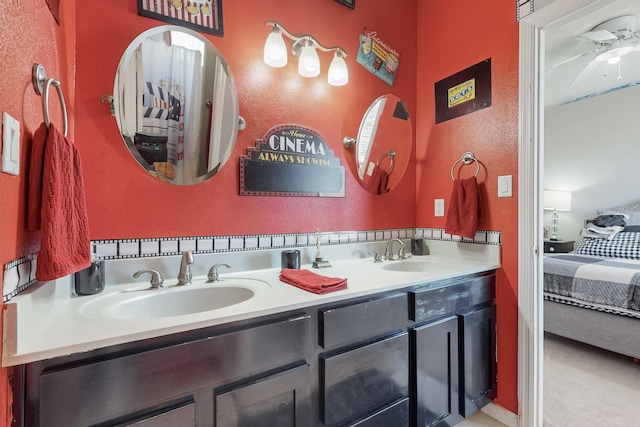 bathroom with vanity