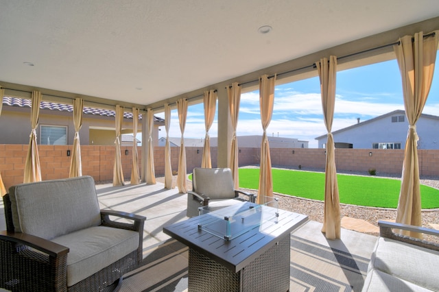 view of sunroom / solarium