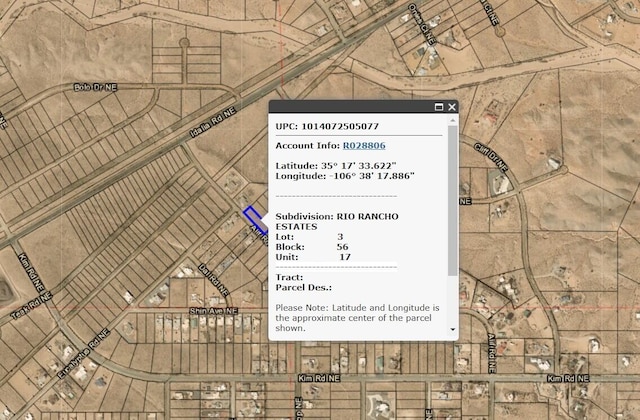 Lam Ct NE, Rio Rancho NM, 87144 land for sale