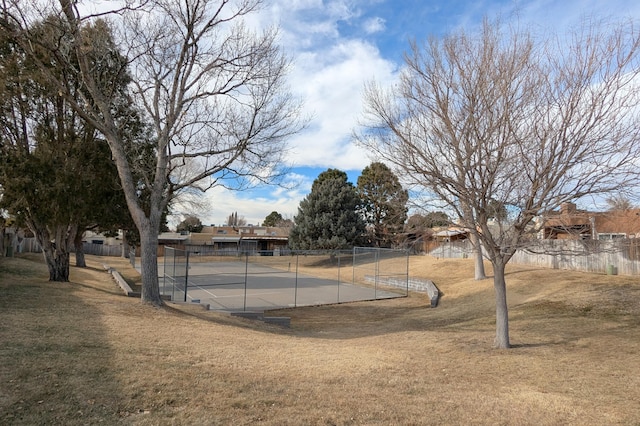 exterior space with a yard