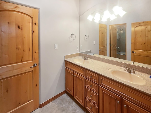 bathroom featuring vanity