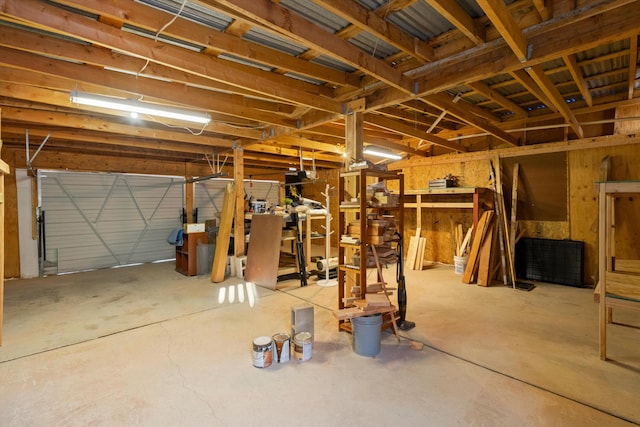 view of basement