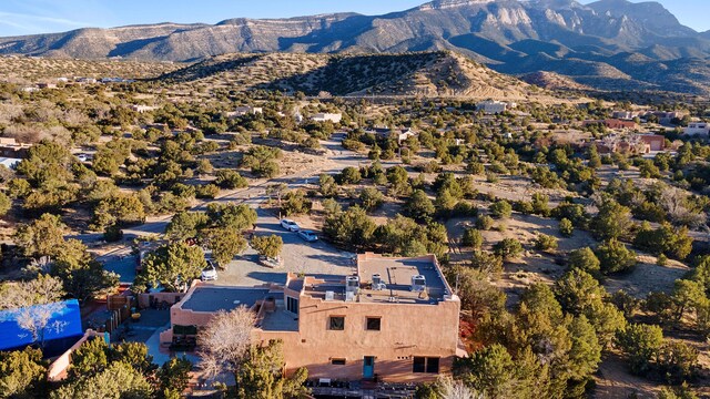 29 Sandia Ln, Placitas, NM 87043 - aerial view with a mountain view