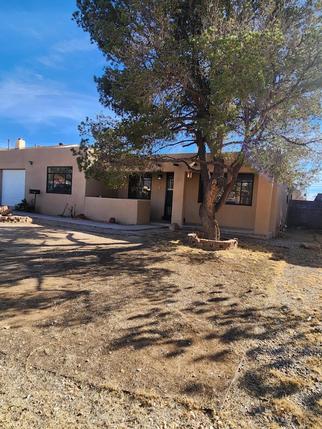 view of pueblo-style home