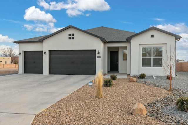 view of front of house featuring a garage