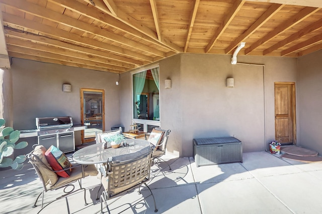 view of patio / terrace featuring area for grilling