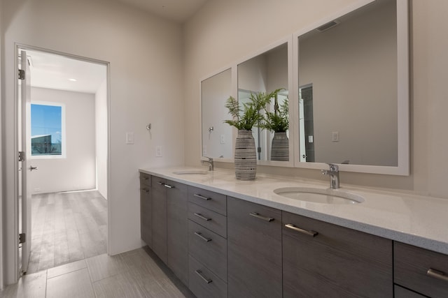 bathroom featuring vanity