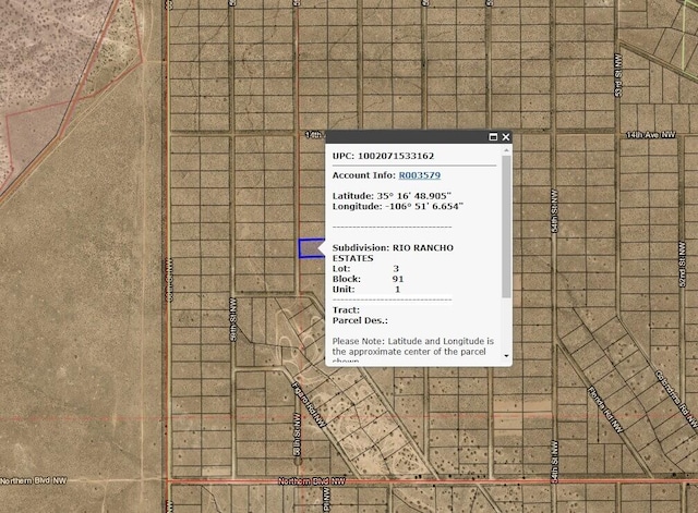 0 58th St NW, Rio Rancho NM, 87144 land for sale