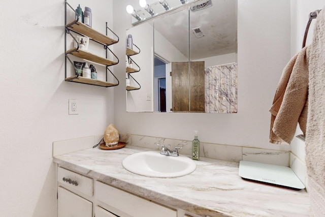 bathroom featuring vanity