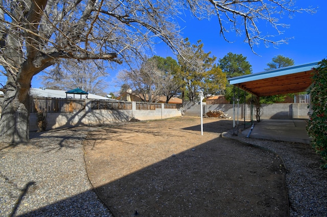 view of yard featuring a patio area