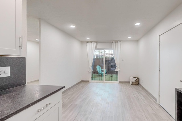 interior space with light wood-type flooring