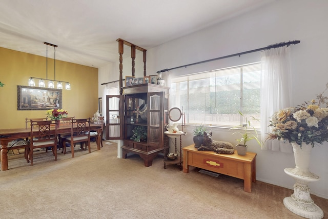 sitting room featuring carpet