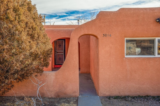 view of exterior entry